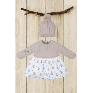 Vestido Con Gorrito Colección Fox Checks Arena