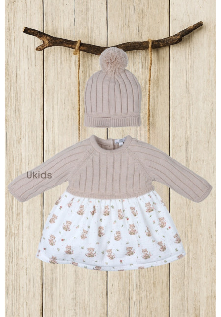 Vestido Con Gorrito Colección Fox Checks Arena