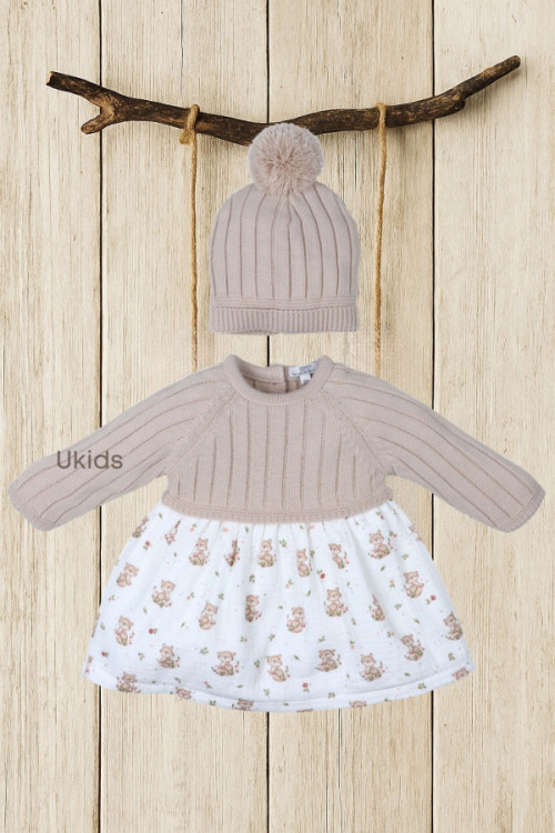 Vestido Con Gorrito Colección Fox Checks Arena