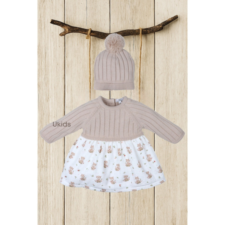 Vestido Con Gorrito Colección Fox Checks Arena