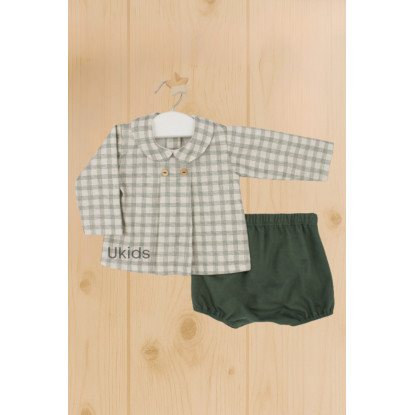 Camisa Y Bombacho Verde Hoja