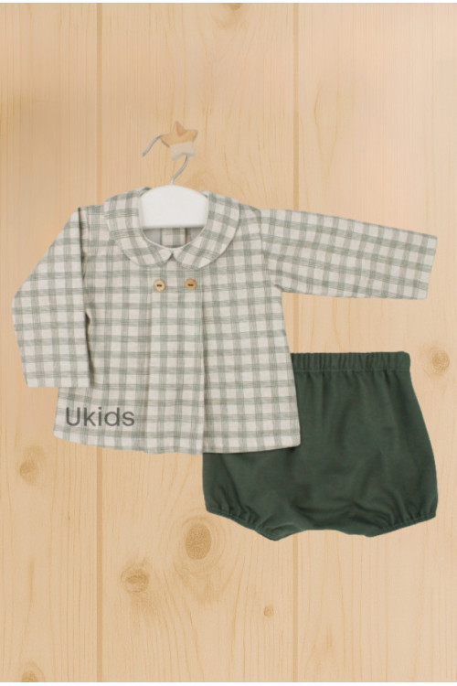 Camisa Y Bombacho Verde Hoja