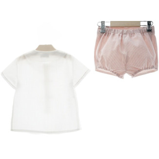 CONJUNTO BEBE 'Familia FANTASÍA' rosa empolvado