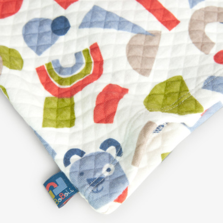 Conjunto punto de bebé niño BCI estampado piezas fondo blanco químico