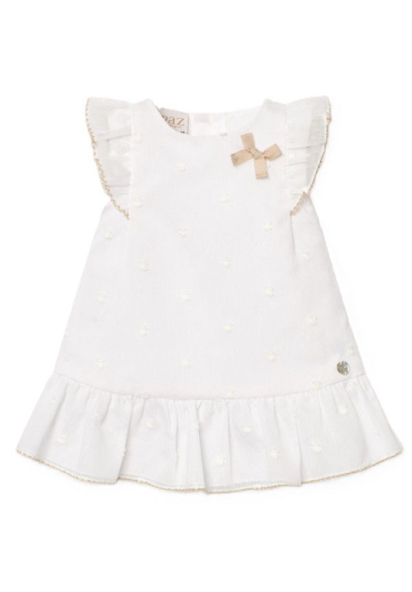 Conjunto Vestido Más Braga -Lino- Blanco
