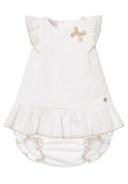 Conjunto Vestido Más Braga -Lino- Blanco