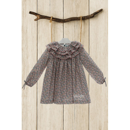 Vestido Infantil Art.5159 Familia Kelly Turquesa