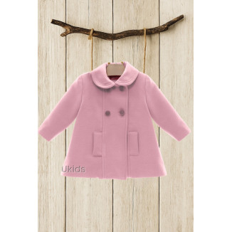 Abrigo Bebe Sin Capota Art.3983S 'Mouflon' Rosa Empolvado