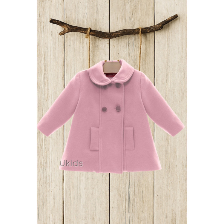 Abrigo Bebe Sin Capota Art.3983S 'Mouflon' Rosa Empolvado