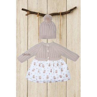 Vestido Con Gorrito Colección Fox Checks Arena