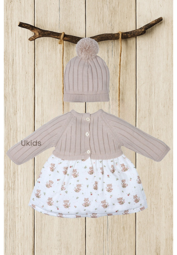 Vestido Con Gorrito Colección Fox Checks Arena
