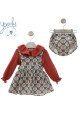 CONJUNTO FALDA BEBE 2 PIEZAS ART.2232 Familia COLOR pimenton