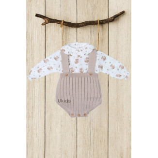 Conjunto Peto Punto Y Bambula Colección Fox Checks Arena
