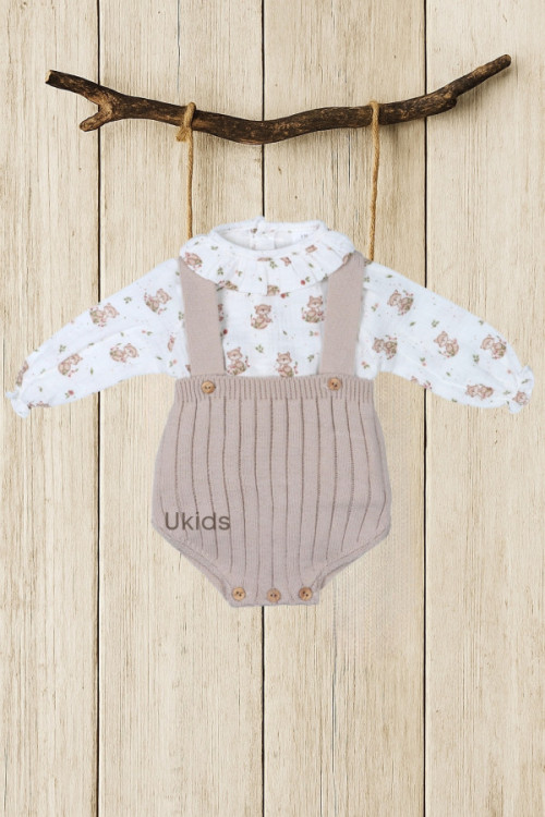 Conjunto Peto Punto Y Bambula Colección Fox Checks Arena