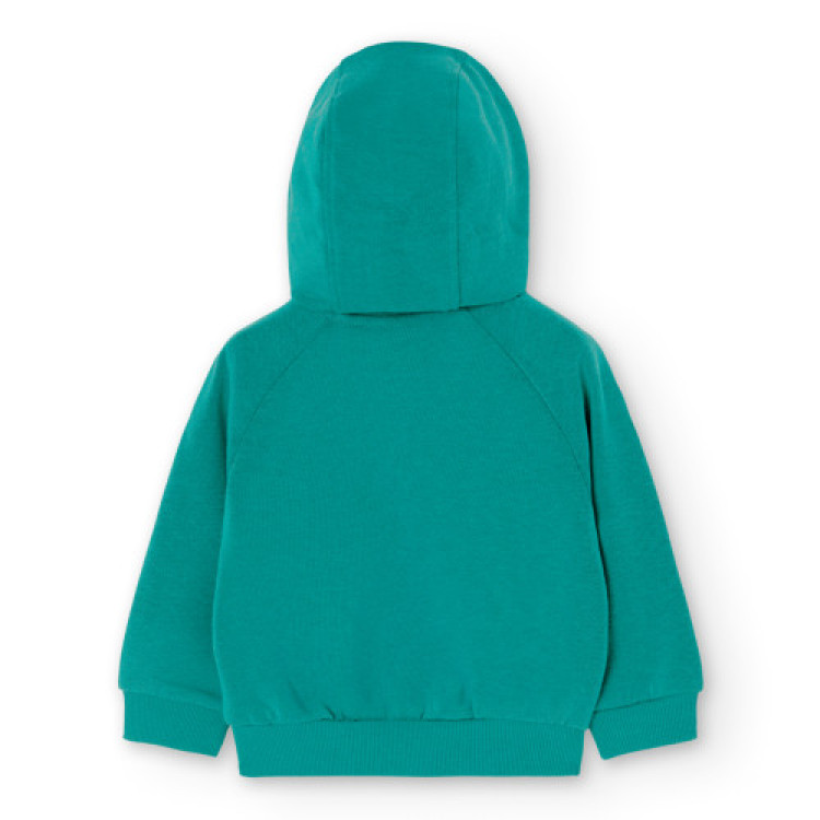 Sudadera felpa con capucha de bebé BCI lago