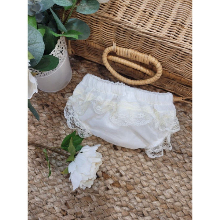 BRAGUITA ORGANZA PUNTILLA BAUTIZO-CEREMONIA beige