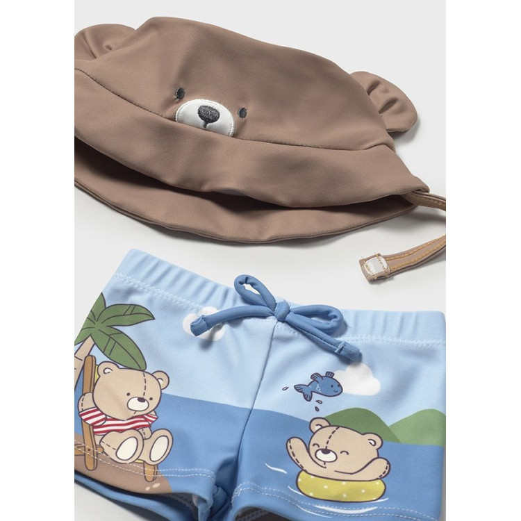 Conj. baño con gorro osos