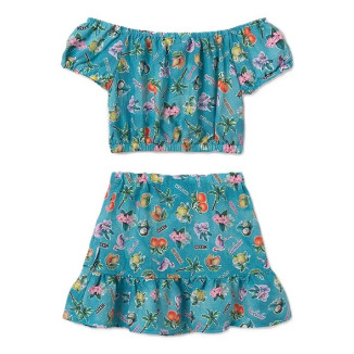 Conj. falda estampado agata