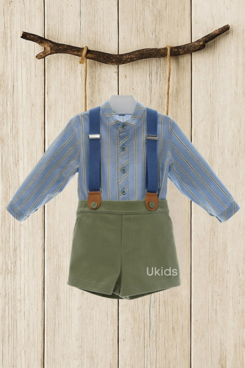 Conjunto Bebe Pantalon Corto Art.1852 Familia Lauren Buganvilla