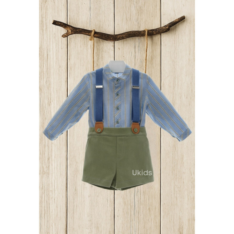 Conjunto Bebe Pantalon Corto Art.1852 Familia Lauren Buganvilla