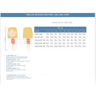 Vestido Infantil Art.5161 Familia Audrey Piedra Del Sol