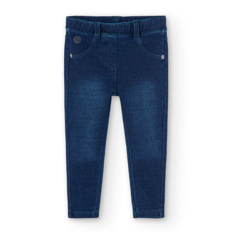 Pantalón felpa denim de bebé niña BCI BLUE blue