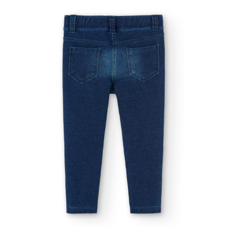 Pantalón felpa denim de bebé niña BCI BLUE blue