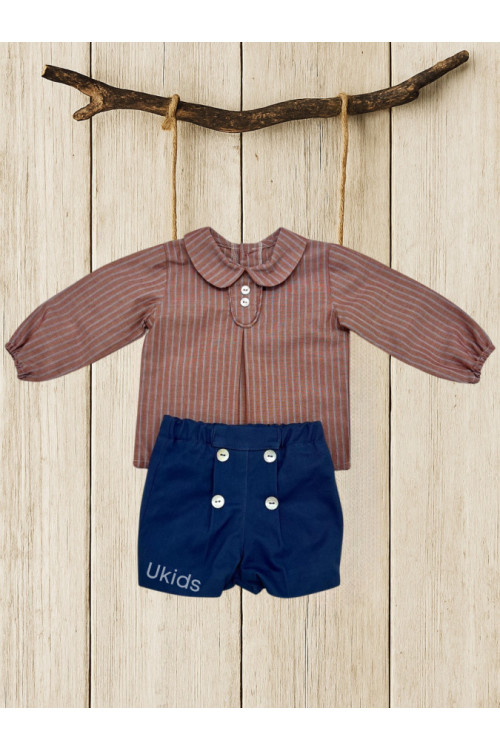 Conjunto Niño colección Horse Azul Lapilis