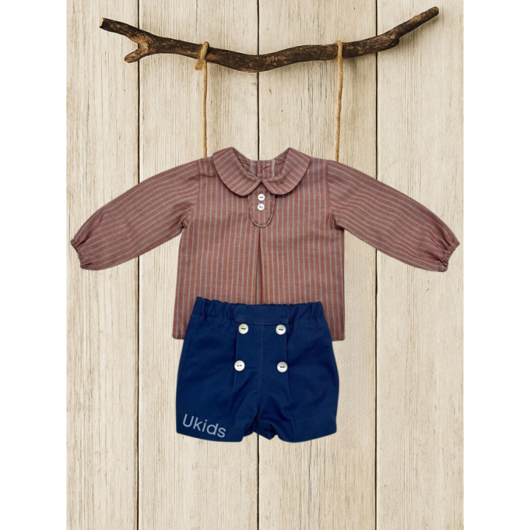 Conjunto Niño colección Horse Azul Lapilis