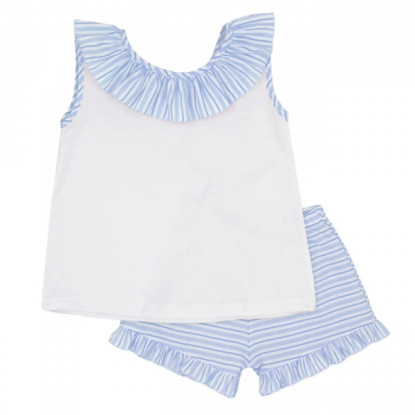 Conjunto niña azul