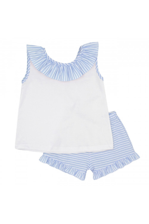 Conjunto niña azul