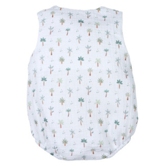 Ranita bebé niño palmeras blanco