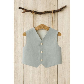 CHALECO LINO CEREMONIA oceano