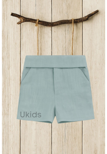 PANTALÓN CEREMONIA CON FAJÍN NIÑO color azul oceano
