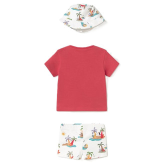 Conj. baño con gorro pomelo