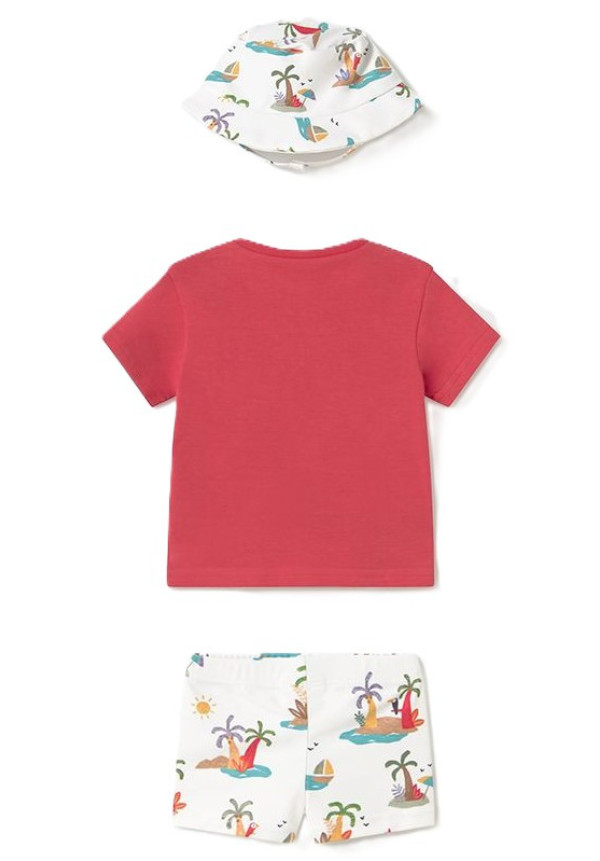 Conj. baño con gorro pomelo