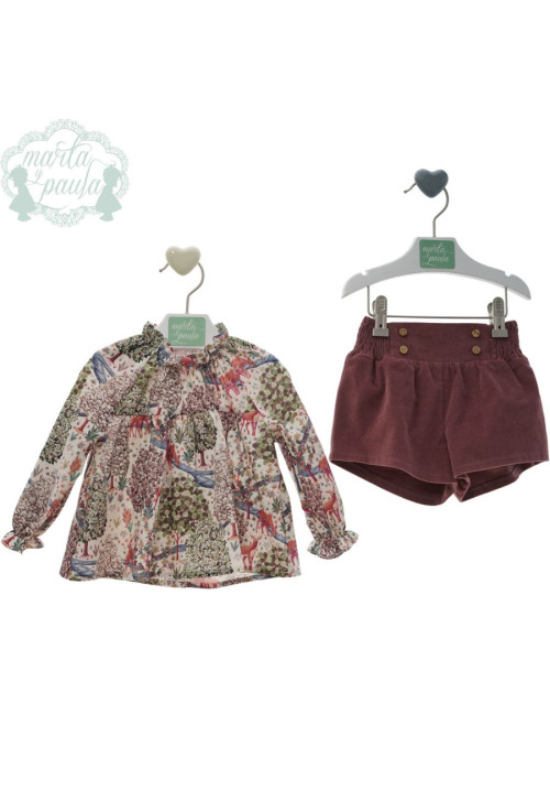 CONJUNTO SHORTS BEBE 2 PIEZAS ART.2225 Familia HANOI denin