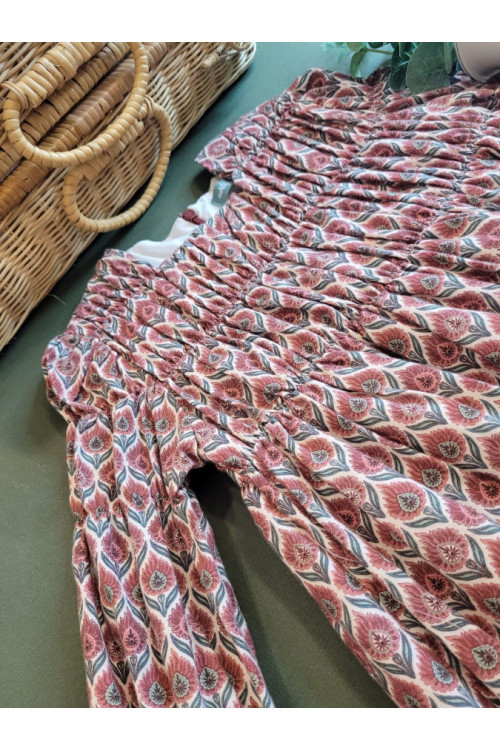 VESTIDO GRANATE MARTA Y PAULA granate