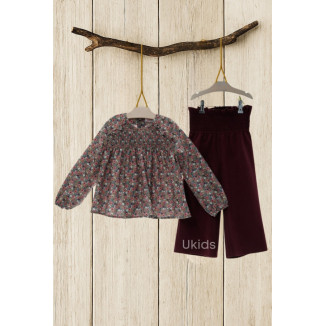 Conjunto Infantil Niña Art.2252 'Familia Cachemira' Buganvilla