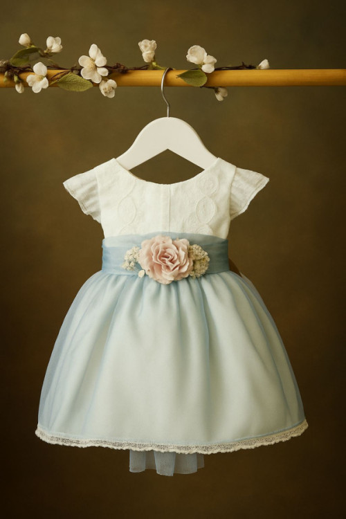 VESTIDO BÁMBULA LINO MANGA FRANCESA rosa