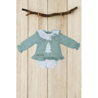 Conjunto Algodón-Bambula Colección Abeto Verde