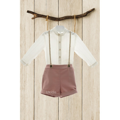 Conjunto Bebe Con Tirantes Yute Art.1858T Familia Audrey Piedra Del Sol