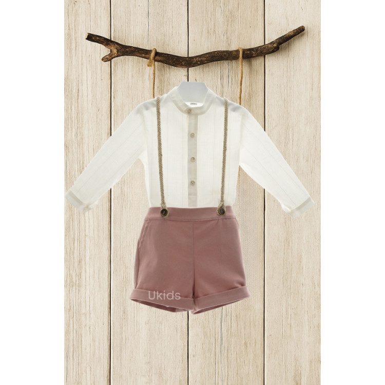 Conjunto Bebe Con Tirantes Yute Art.1858T Familia Audrey Piedra Del Sol