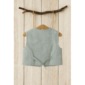 CHALECO LINO CEREMONIA oceano