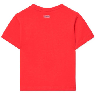 Camiseta punto de bebé niño -BCI ciruela