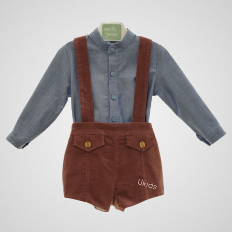 CONJUNTO BEBE PANTALÓN CORTO ART.1850 Familia HANOI petalo