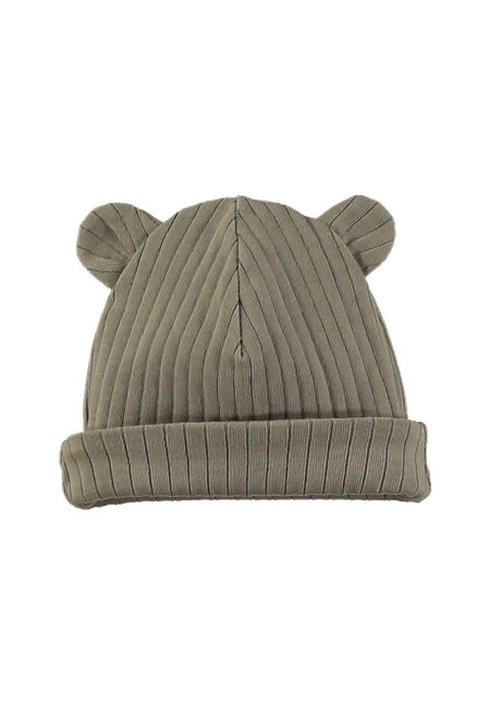 Gorro orejitas maxi rib nougat