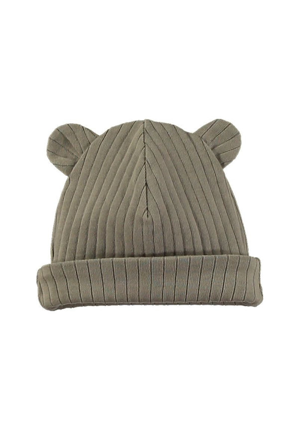 Gorro orejitas maxi rib nougat