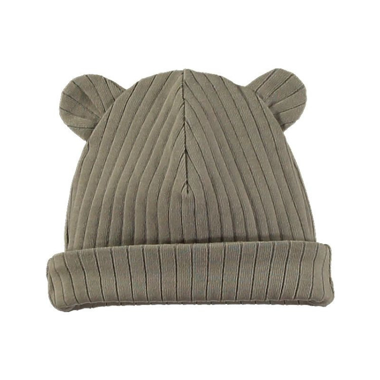 Gorro orejitas maxi rib nougat