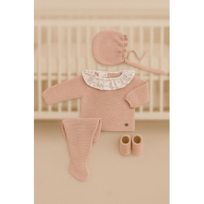 Conjunto 3.P Bodoques Rosa Empolvado
